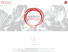 Tablet Screenshot of affinity-strategies.com